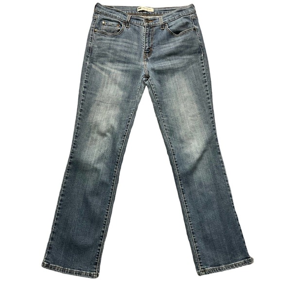 Levis 505 Womens Jeans size 10 Short x30" Medium Wash Straight Cotton Stretch